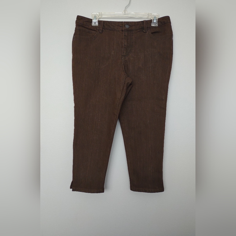 Chico's Platinum Denim Capri Jeans (Sz 1=8/10